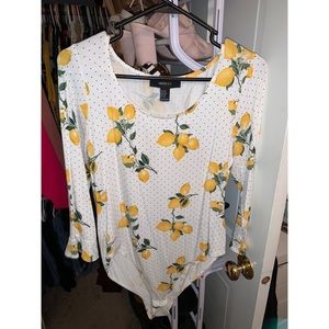 ONLY WORN ONCE! Lemon body suit